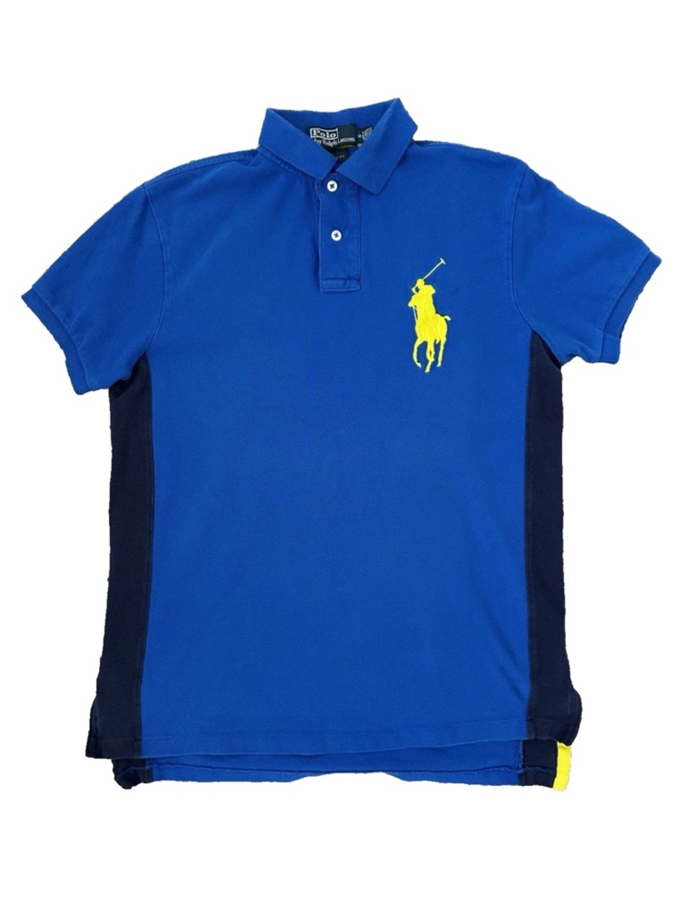 Vintage POLO by RALPH LAUREN Men's Big Pony Polo T-Shirt Tan Size S